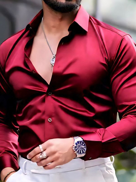 SANBROS Men Standard Party Shirt