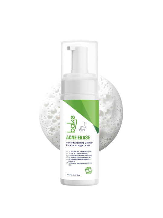 BAKE 2% Salicylic Acid Face Wash With Green Tea-100ml