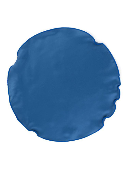 The Tie Hub Men Blue Solid Round Pocket Square