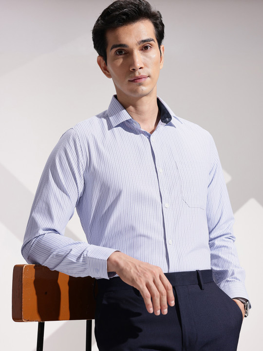 INVICTUS Urban Slim Fit Striped Formal Shirt