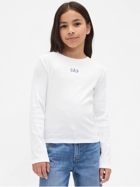 GAP Girls Pure Cotton Round Neck Top