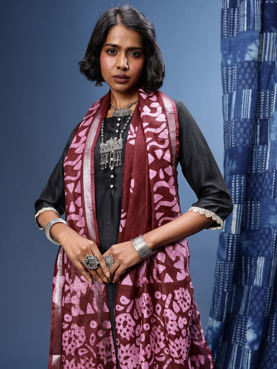 Taavi Batik Pure Cotton Dupatta