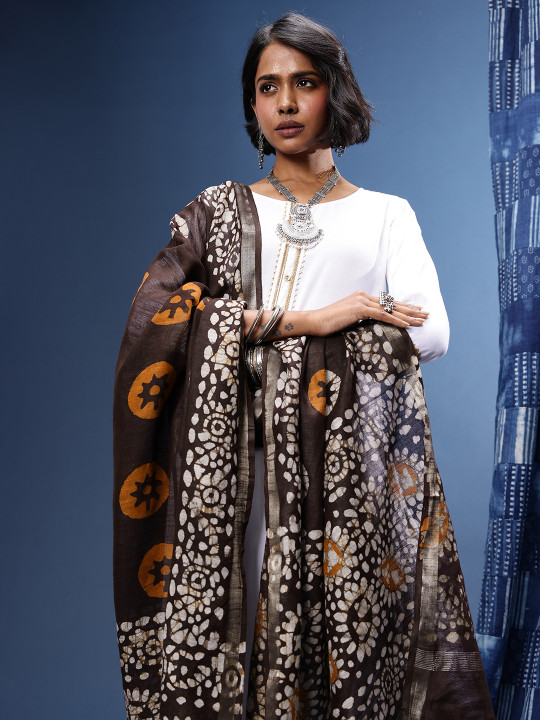 Taavi Batik Pure Cotton Dupatta