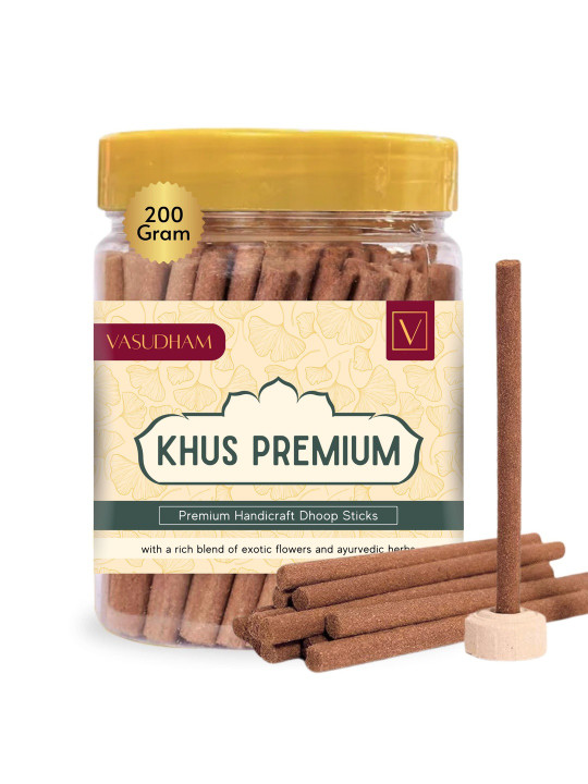 VASUDHAM Brown Eco-Friendly 100%-Natural Incense Sticks