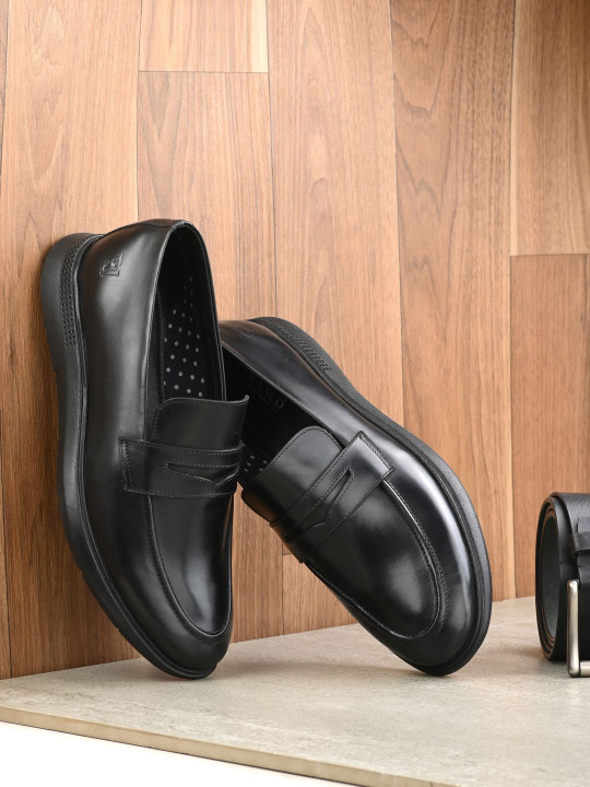 Franco Leone Men Leather Formal Slip-Ons