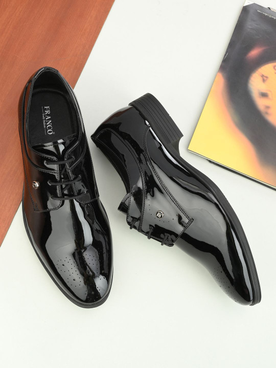 Franco Leone Men Leather Formal Oxfords Shoes