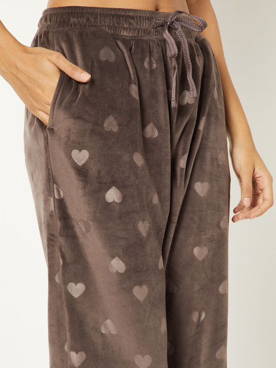 max Printed Mid-Rise Straight Lounge Pant