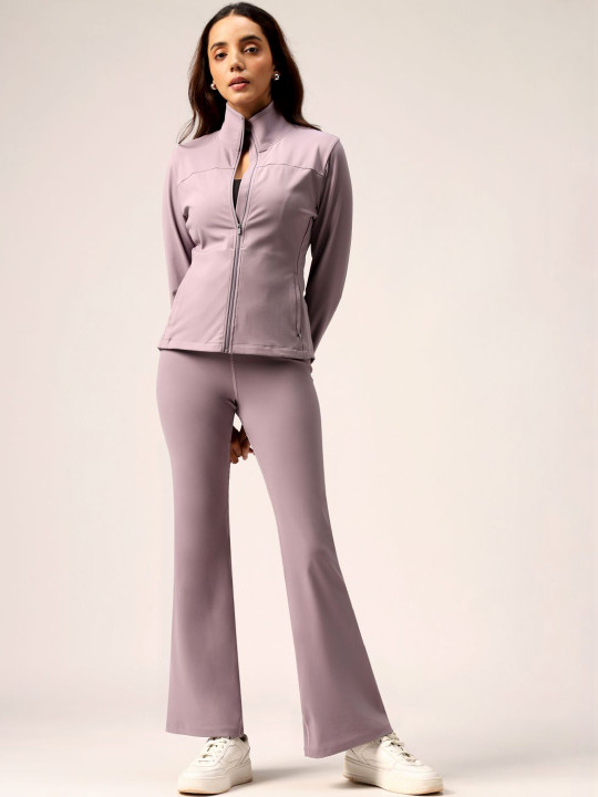 Blissclub Women Relaxed High-Rise Zip Trousers
