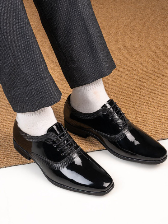 INVICTUS Men Round Toe Lace-Ups Derbys Formal Shoes