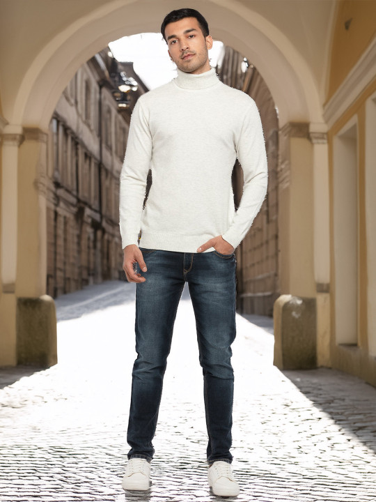 Status Quo Men White Pullover