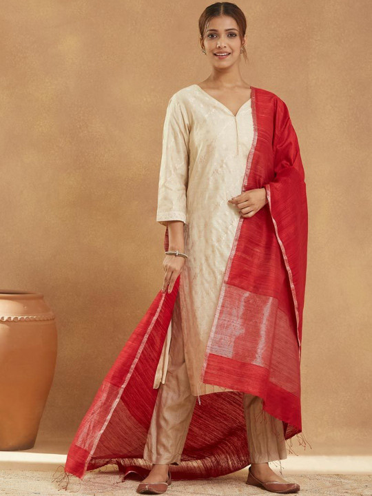 Fabindia Ethnic Motifs Woven Design Dupatta