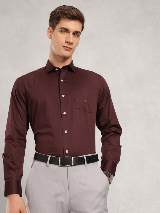 Nautica Slim Fit Pure Cotton Formal Shirt