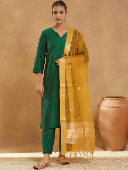 Fabindia Ethnic Motifs Woven Design Dupatta
