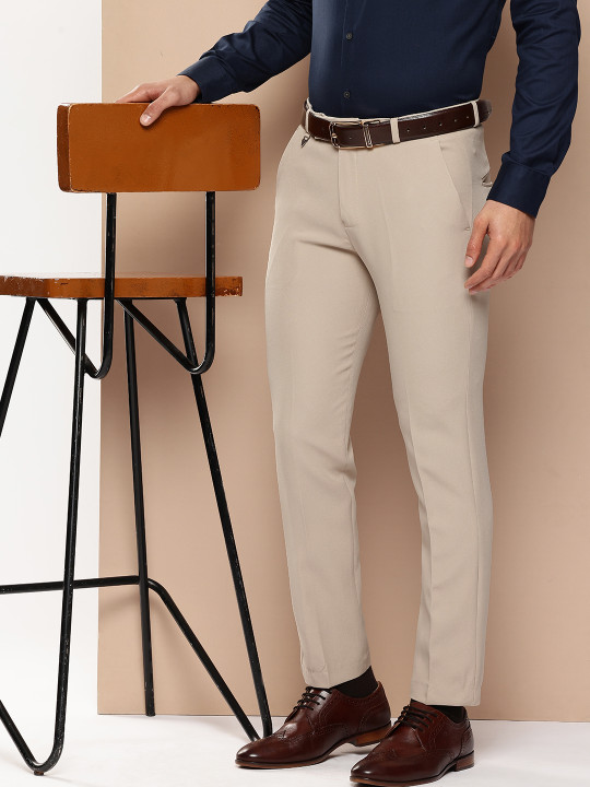 DIVISIVE Men Slim Fit Formal Trousers