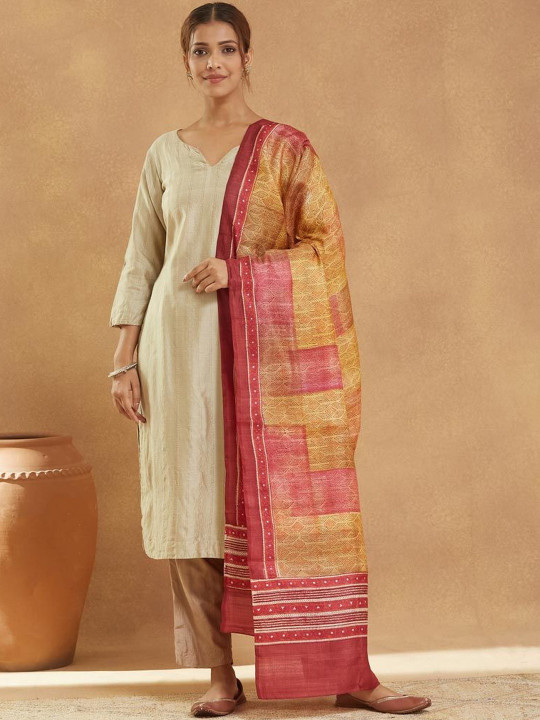 Fabindia Ethnic Motifs Printed Dupatta