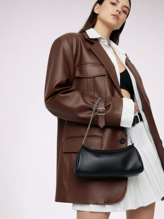 Women Shoulder Bag With Chain Strap