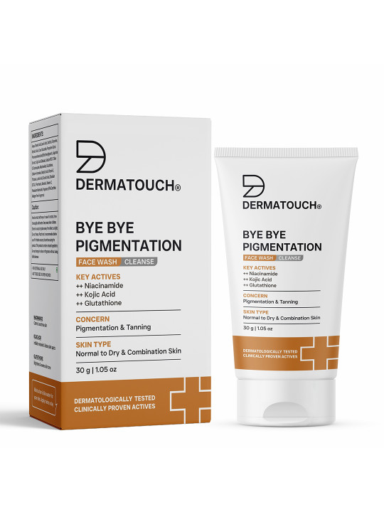 Dermatouch Bye Bye Pigmentation Face Wash With Niacinamide & Glutathione - 30g