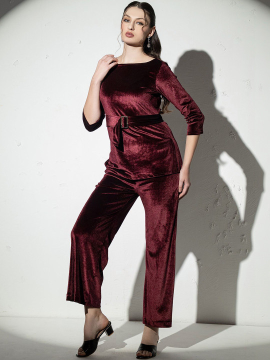 MABISH by Sonal Jain Round Neck Top & Trouser Co-Ords