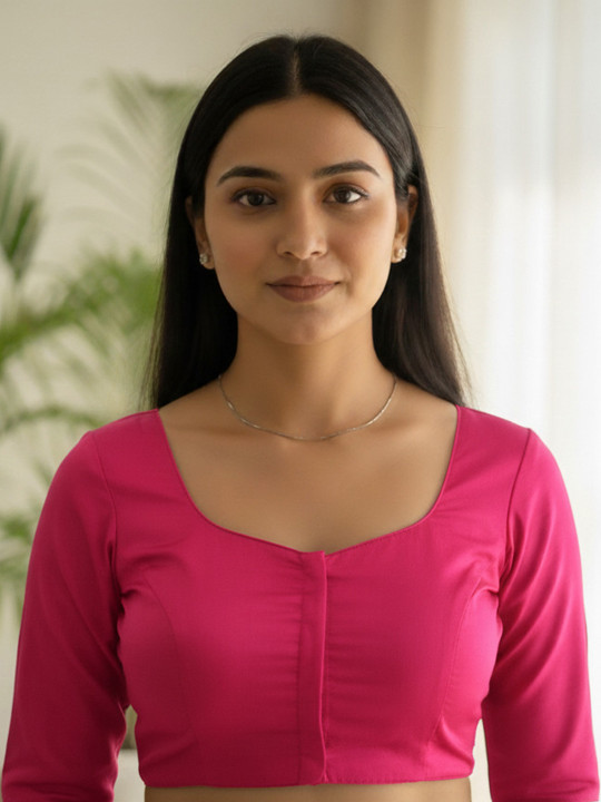 HERE&NOW Sweetheart Neck Saree Blouse