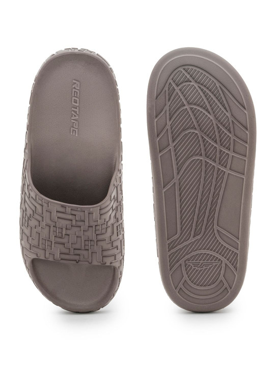 Red Tape Men Rubber Sliders