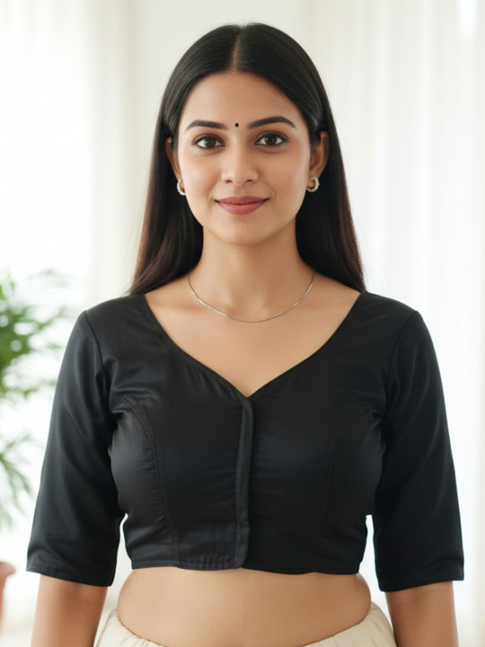 HERE&NOW V-Neck Saree Blouse