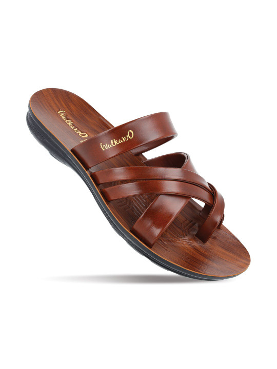 Walkaroo Men PU Comfort Sandals