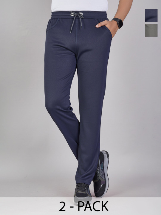 KAIDO Men Pack Of 2 Track Pants