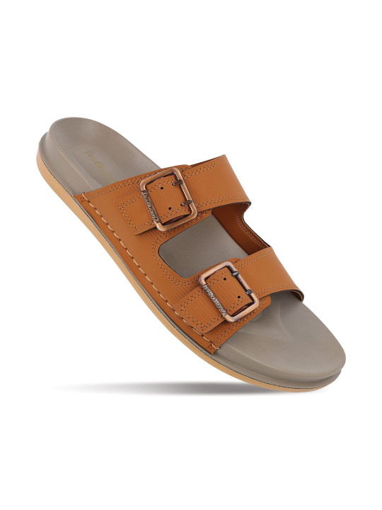 Walkaroo Men PU Comfort Sandals