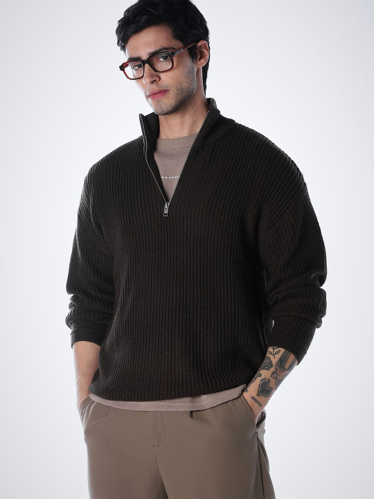 Jack & Jones Men Ribbed Pullover