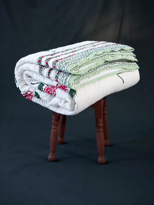 The Jaipur Wala Double Coral Muslin Razai