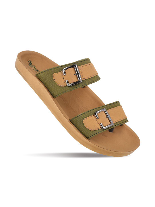 Walkaroo Men PU Comfort Sandals