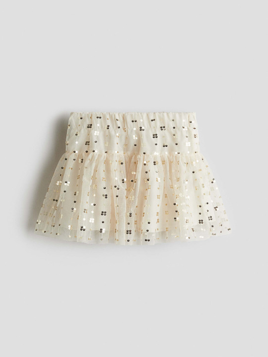 H&M Sequined Tulle Skirt
