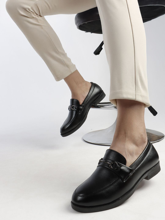 Carlton London Men Round Toe Formal Loafer