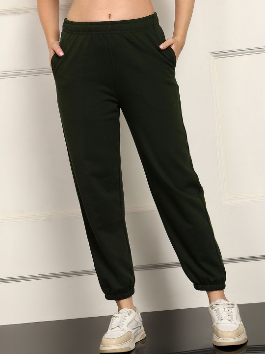 Alan Jones Women Relaxed Fit Mid-Rise Joggers