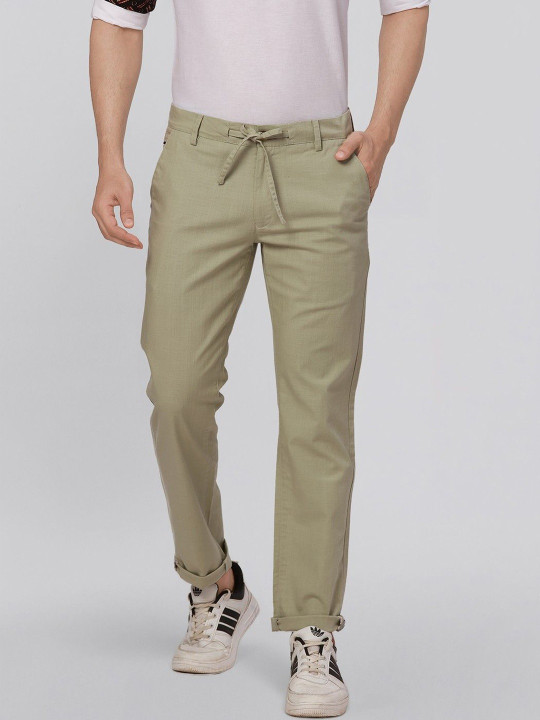 Ethnix by Raymond Men Relaxed Straight Leg Trousers