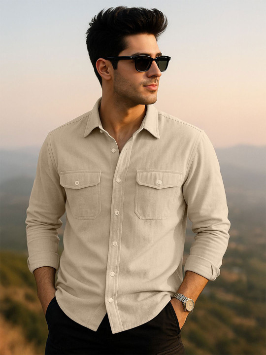 VEIRDO Men Classic Casual Shirt