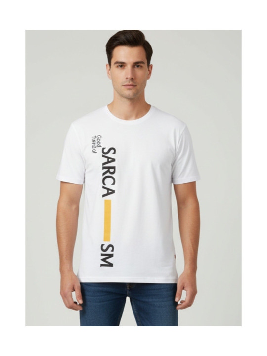 FASHIUM Men Typography Printed T-shirt
