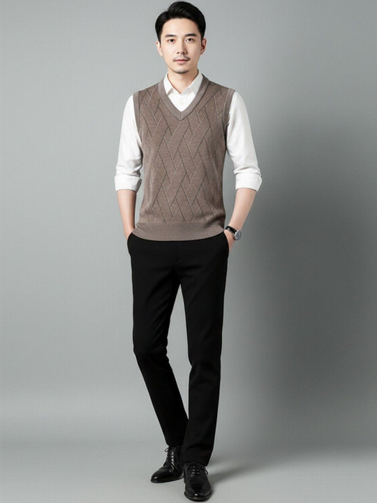 Mast & Harbour Men Argyle Sweater Vest