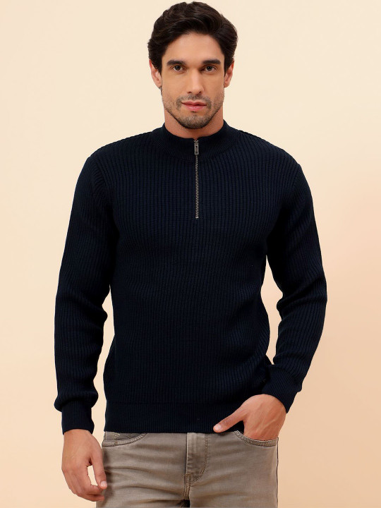 Cantabil Men Ribbed Pullover