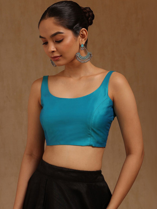 Soch Sleeveless Padded Saree Blouse
