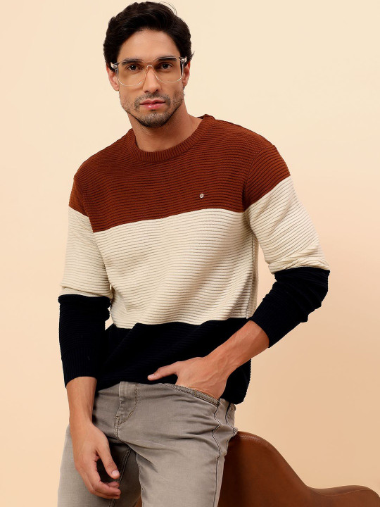Cantabil Men Colourblocked Pullover