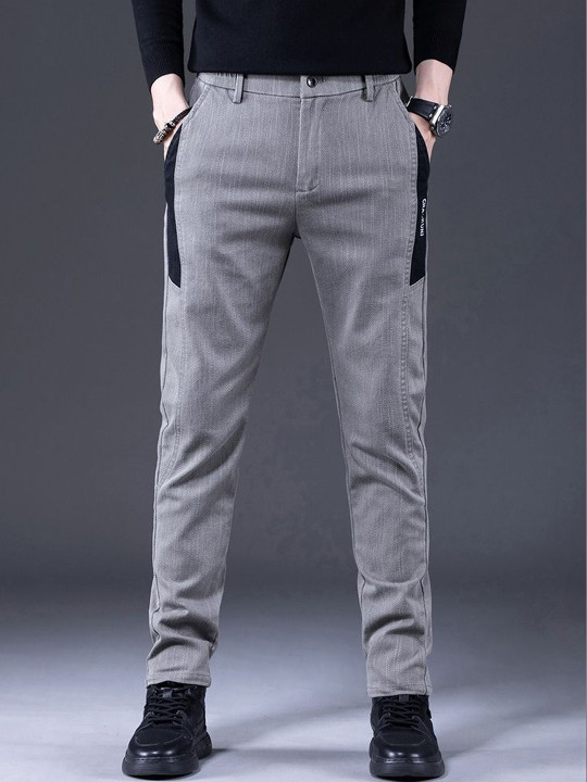 StyleCast x Revolte Men Slim Fit Easy Wash Pleated Trousers