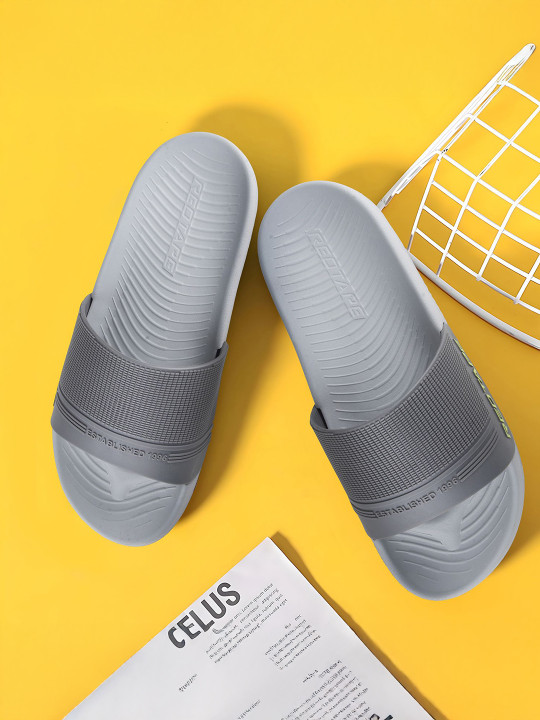 Red Tape Men Self Design Comfort Sliders