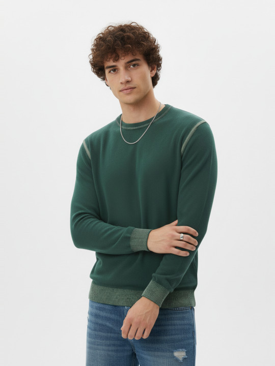 glitchez Contrast Edges Pullover