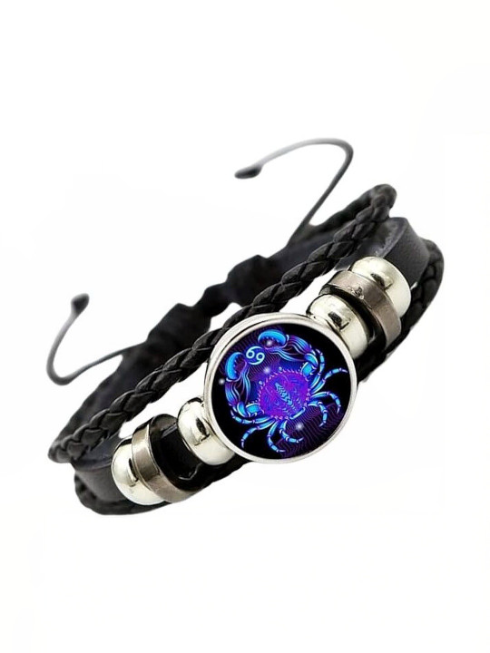 PASU FASHION Unisex Leather Wraparound Bracelet