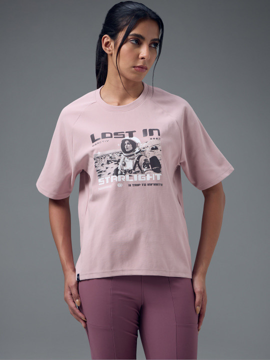 Technosport Women Printed Antimicrobial T-shirt