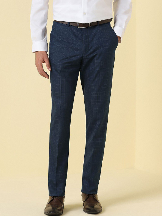 Allen Solly Sport Men Checked Slim Fit Trousers