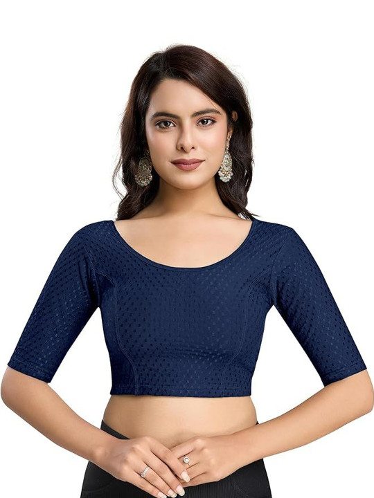 Moda Rapido Round Neck Saree Blouse