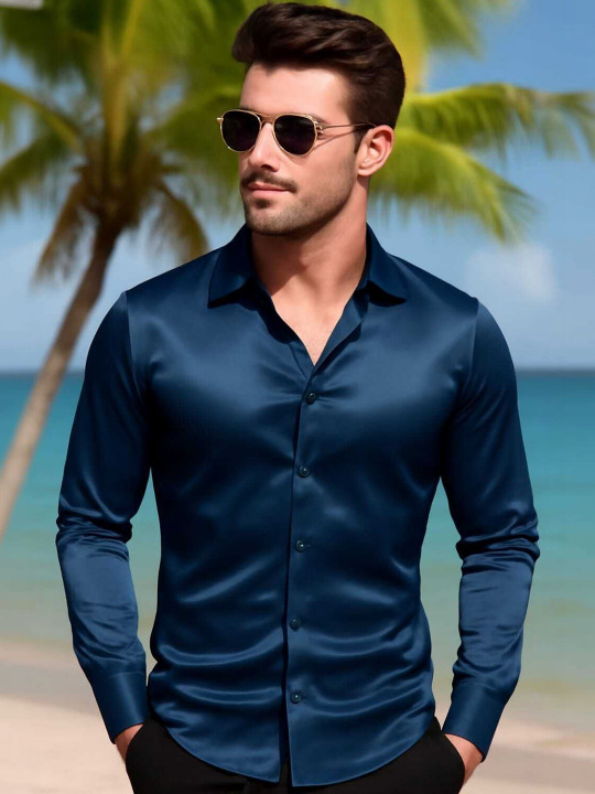SANBROS Men Standard Party Shirt