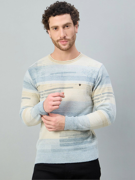 Duke Men Striped Pullover